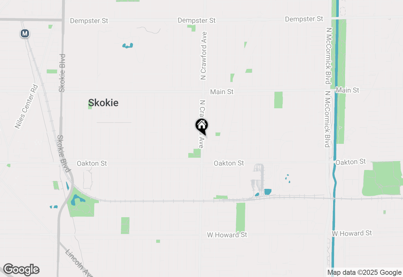 Map of 8140 N Crawford, Skokie, IL 60076