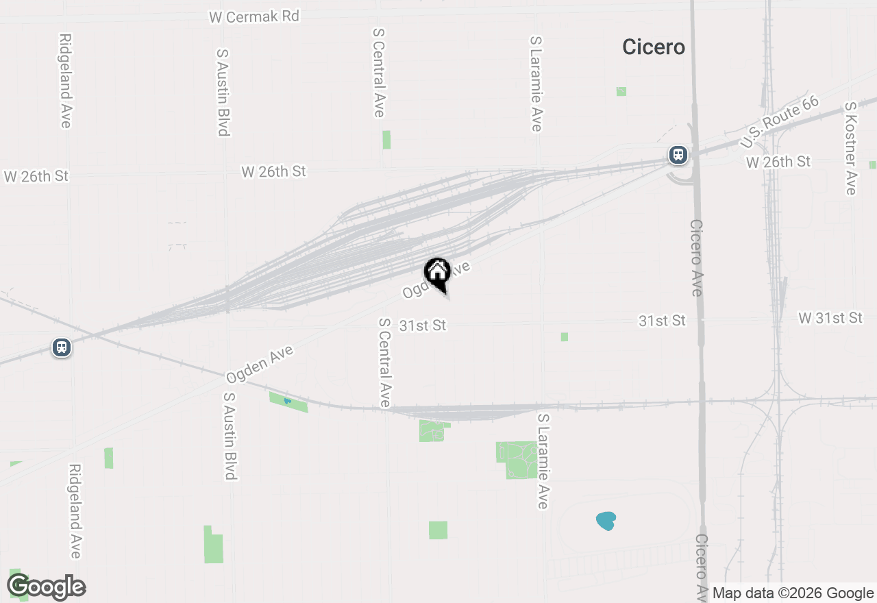 Map of 5424 W 30th Place, Cicero, IL 60804