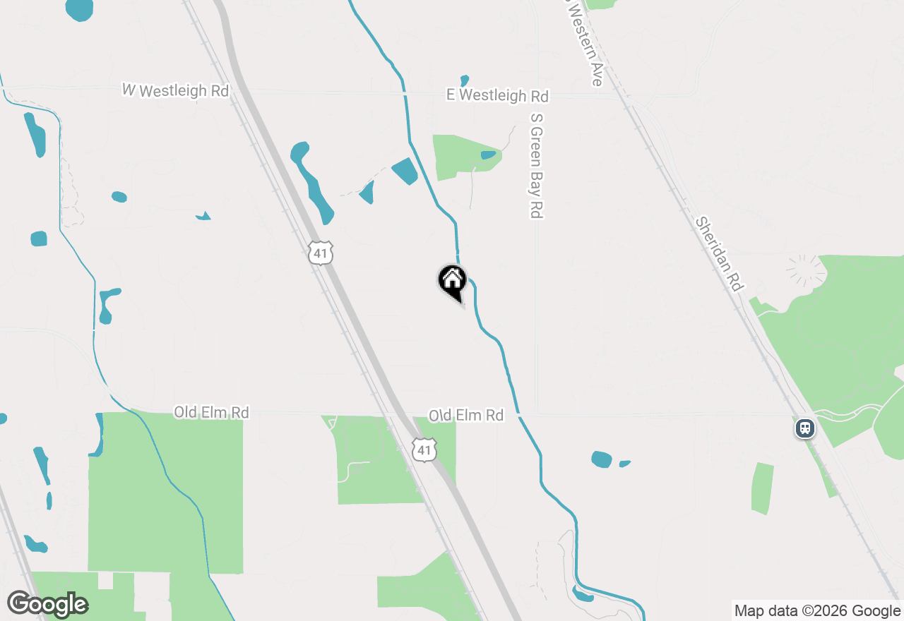 Map of 196 E Louis Avenue, Lake Forest, IL 60045