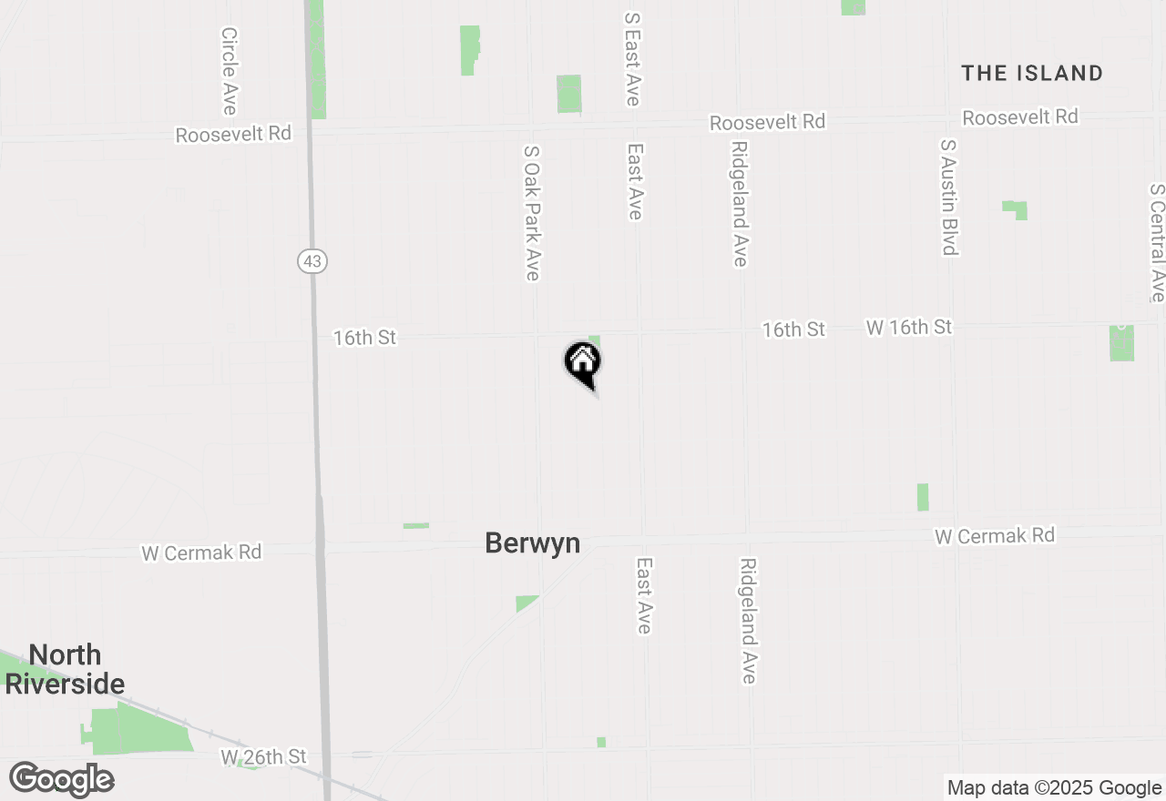 Map of 1814 Wesley Avenue #1, Berwyn, IL 60402