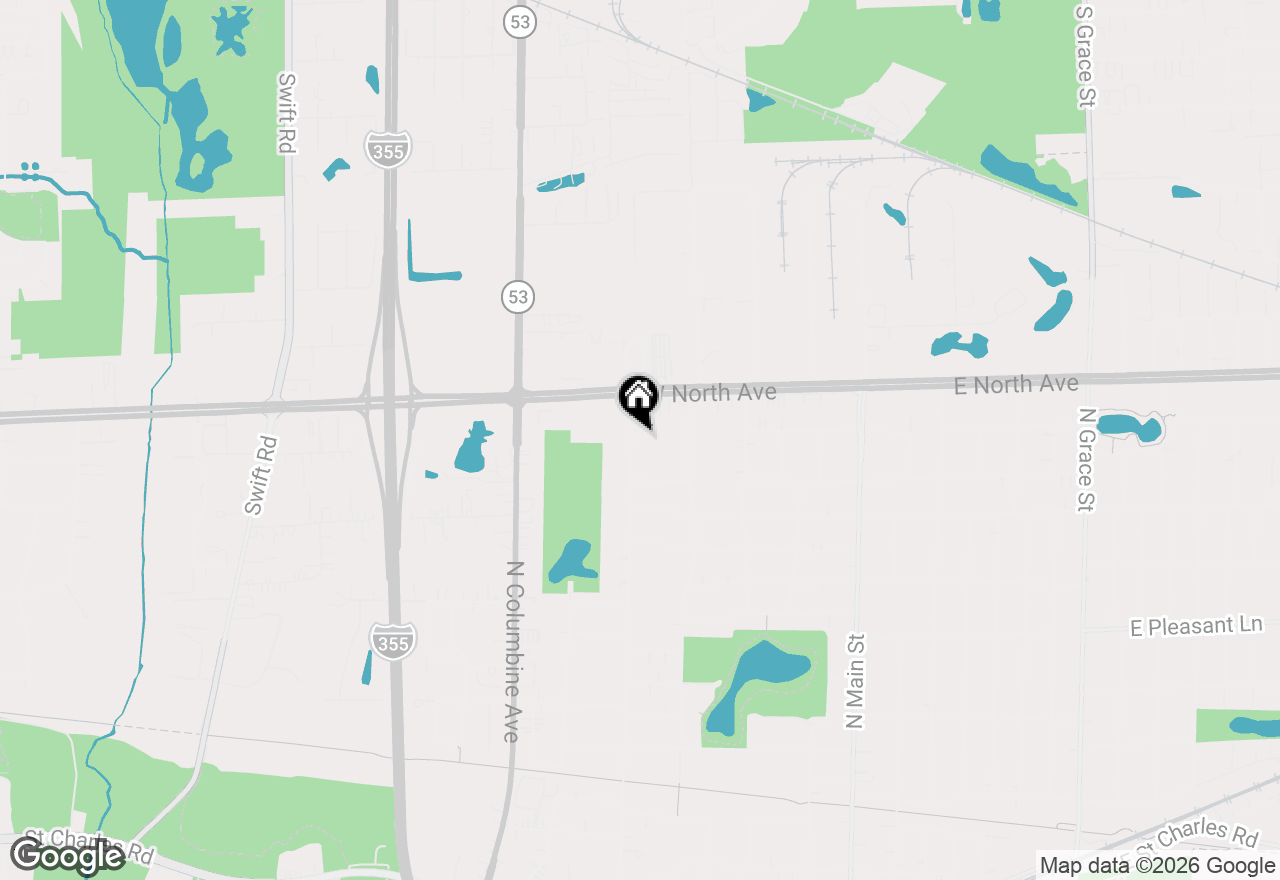 Map of 675 N West Road, Lombard, IL 60148