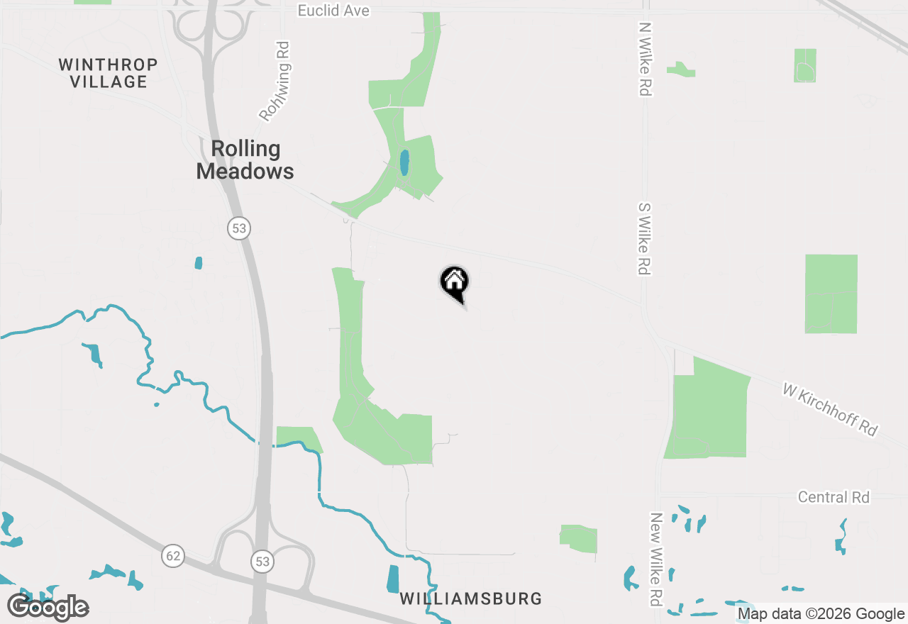 Map of 2802 Hawk Lane, Rolling Meadows, IL 60008