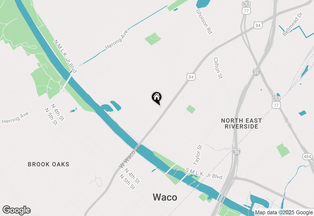 Map of 601 Ashburn Street, Waco, TX 76704