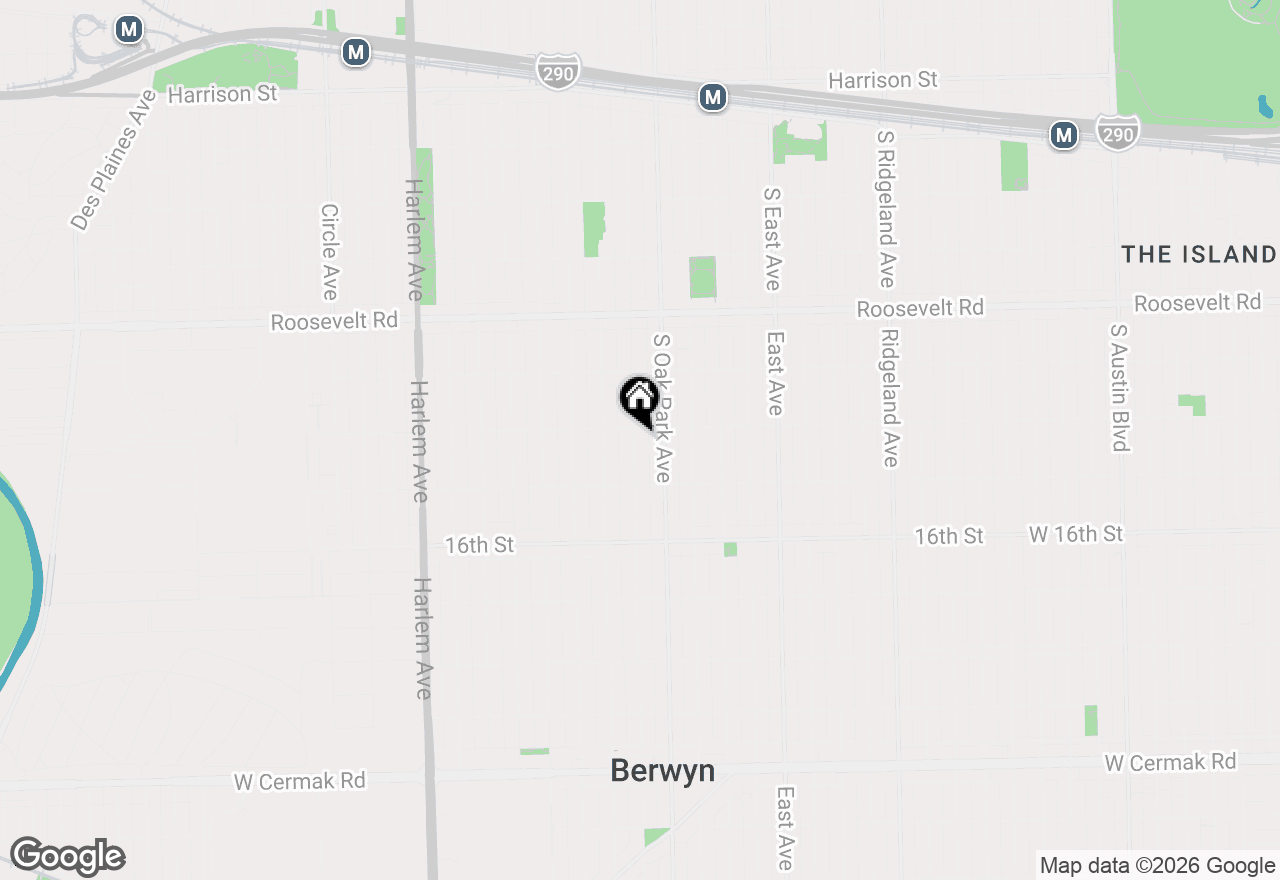 Map of 1409 Grove Avenue, Berwyn, IL 60402