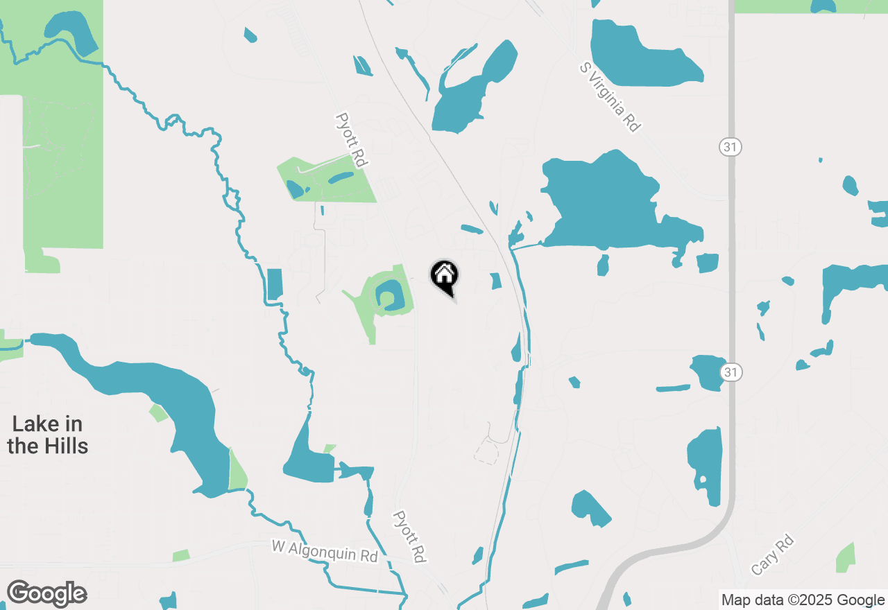 Map of 647 David Street, Lake In The Hills, IL 60156