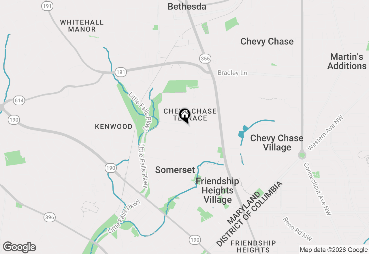 Map of 4714 Hunt Avenue, Chevy Chase, MD 20815