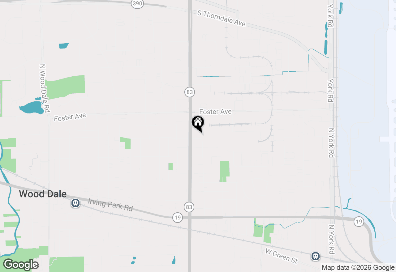 Map of 1107 Elmhurst Street, Bensenville, IL 60106