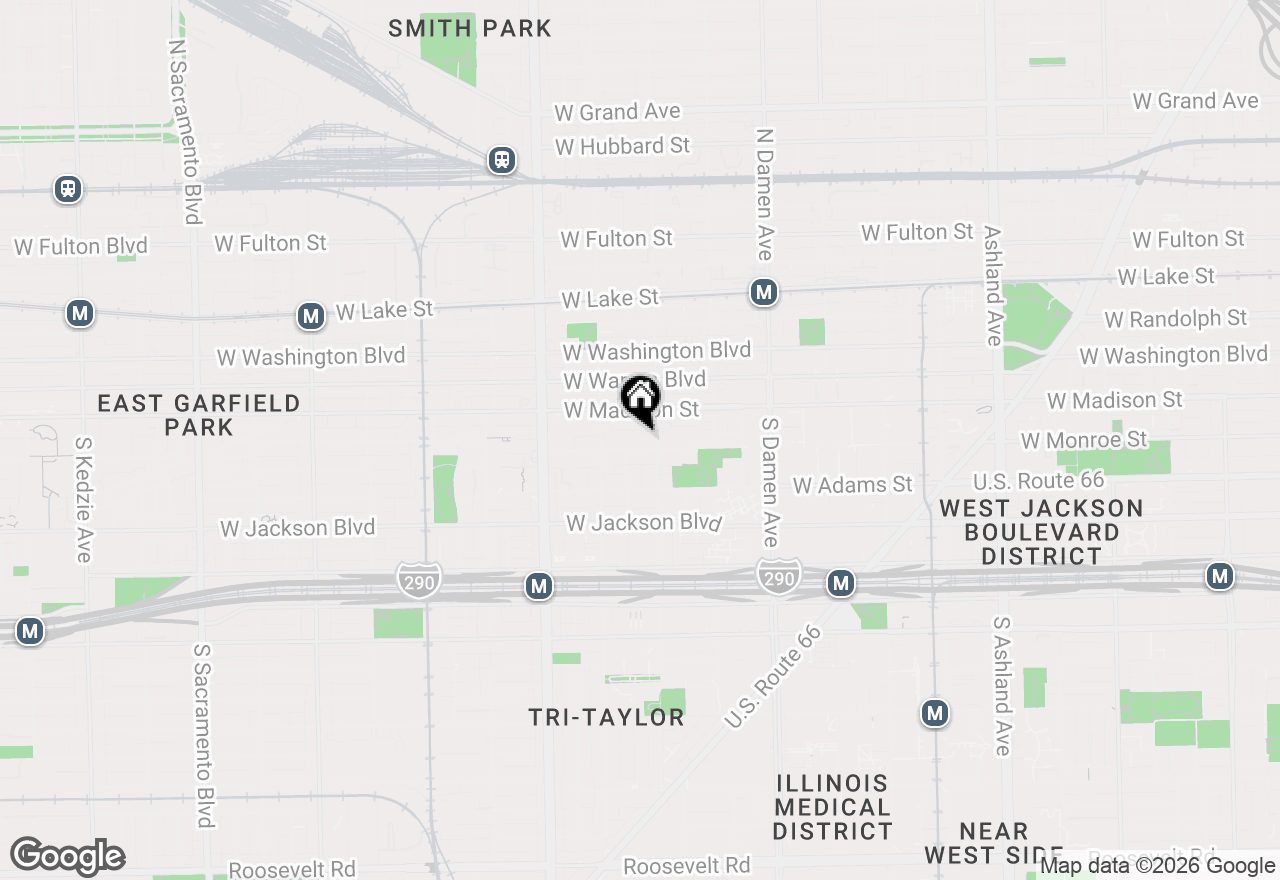 Map of 2212 W Monroe Street #2W, Chicago, IL 60612