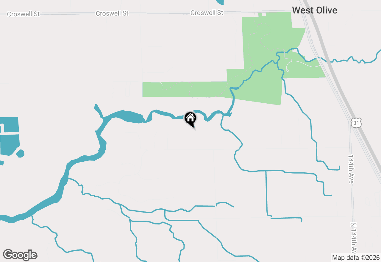 Map of 15321 Baldwin Street, West Olive, MI 49460