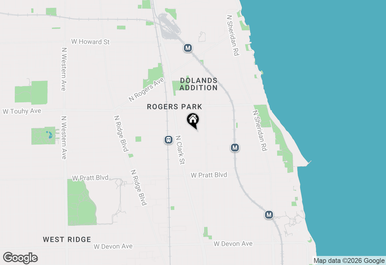 Map of 7027 N Paulina Street #3S, Chicago, IL 60626