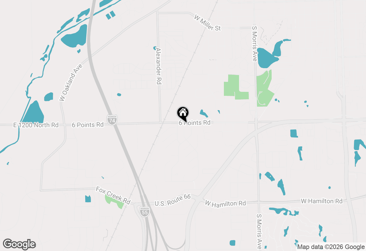 Map of 9 Timber View Drive, Bloomington, IL 61701
