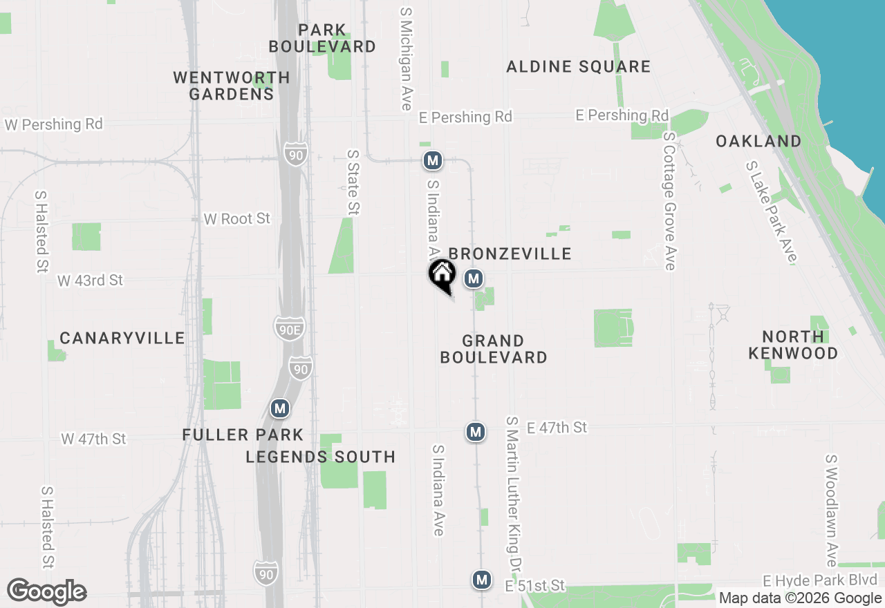 Map of 4345 S Indiana Avenue #4S, Chicago, IL 60653