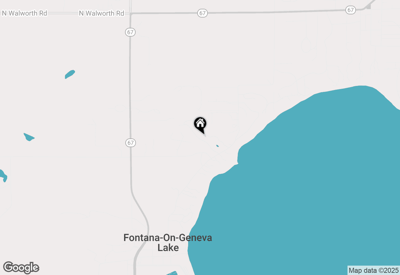 Map of 350 S Lower Gardens Rd, Fontana, WI 53125