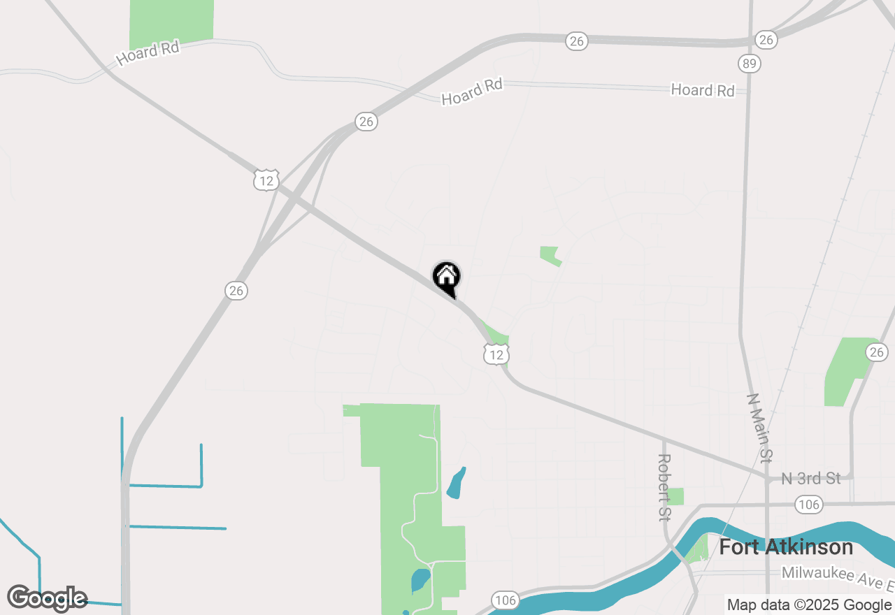 Map of 1321 Madison Ave, Fort Atkinson, WI 53538