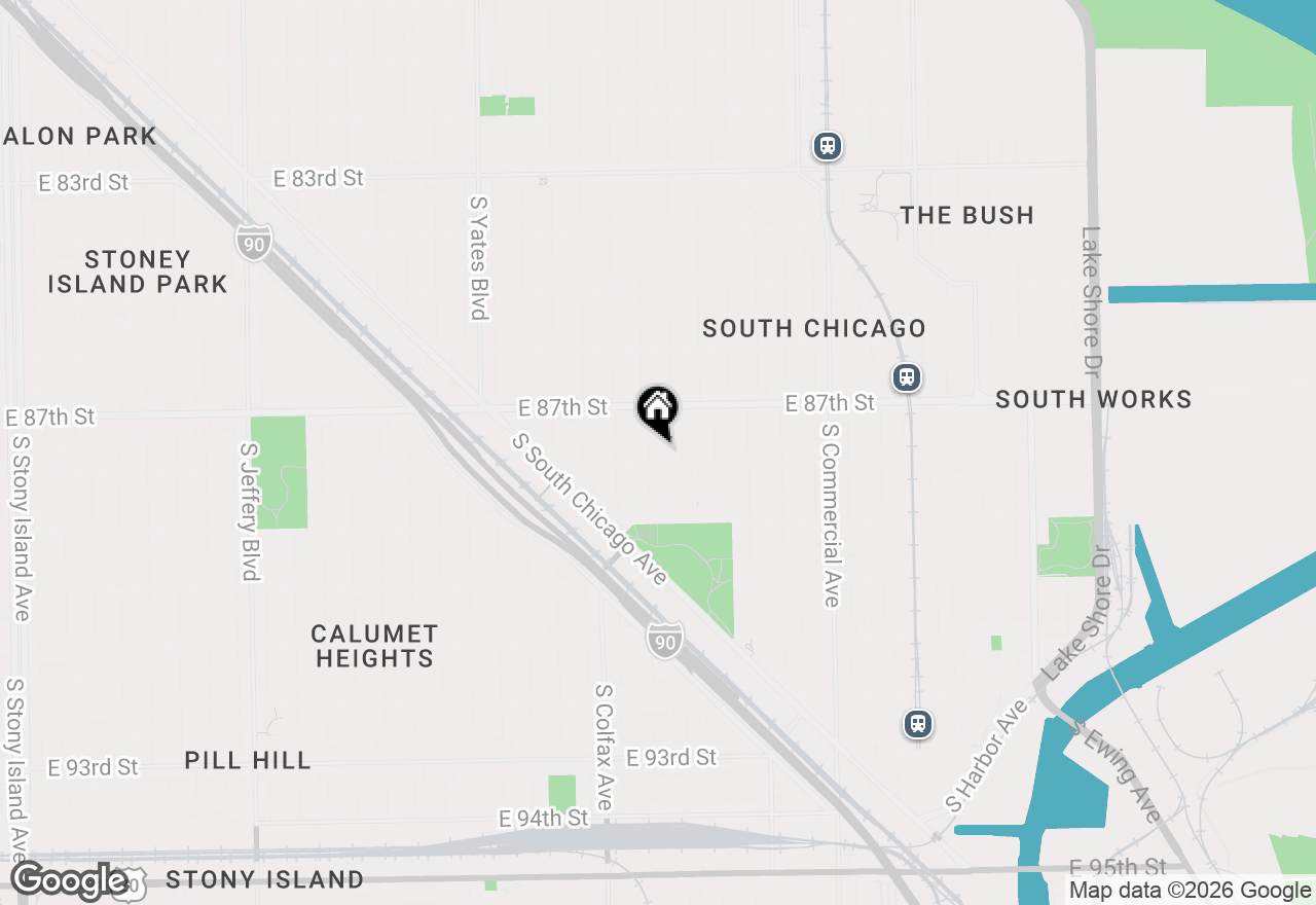 Map of 8748 S Marquette Avenue, Chicago, IL 60617