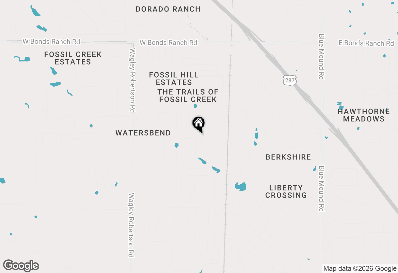 Map of 304 Chert Lane, Fort Worth, TX 76131