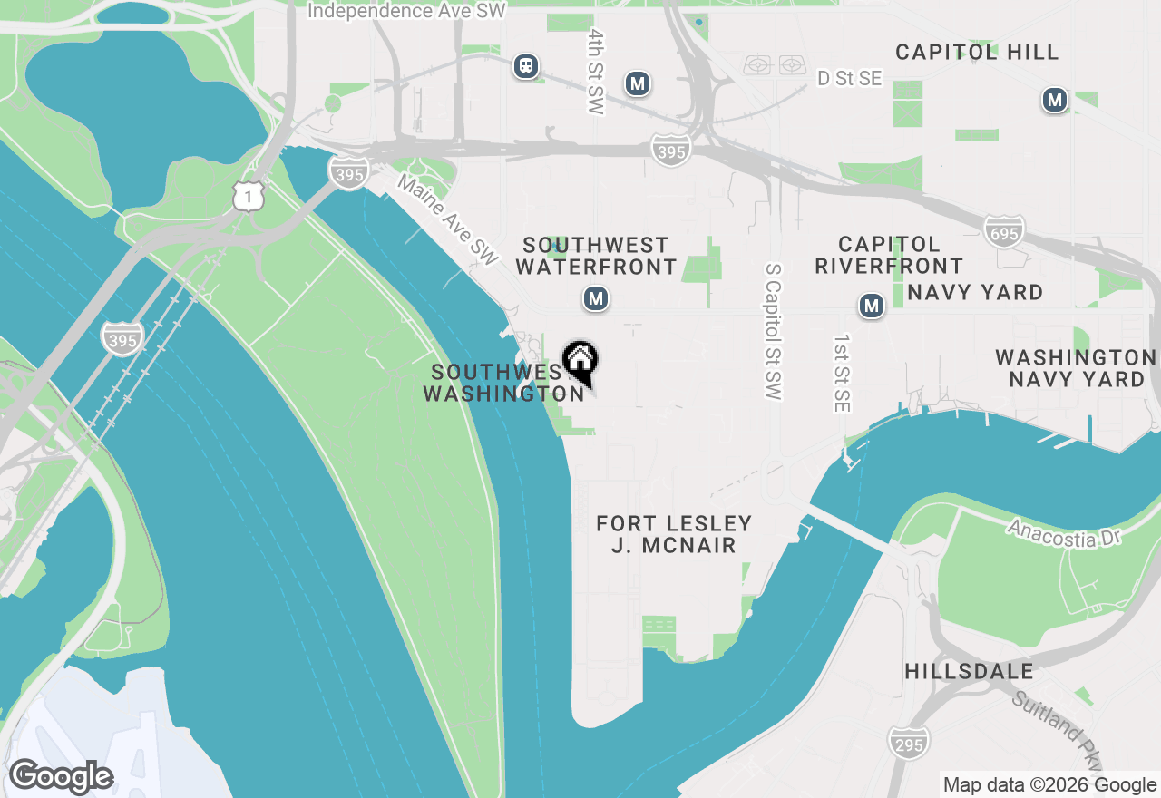 Map of 410 O Street Sw #106, Washington, DC 20024