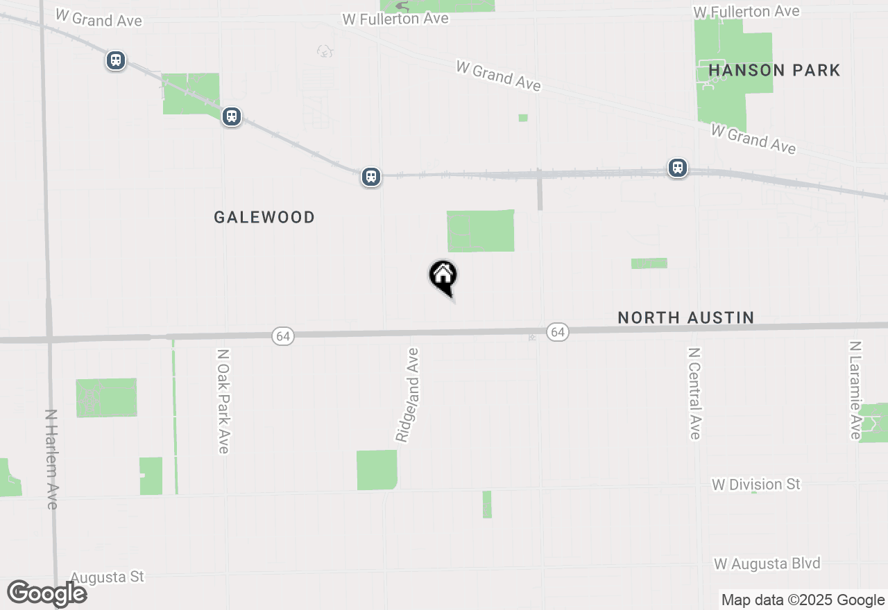 Map of 1641 N Merrimac Avenue #1, Chicago, IL 60639