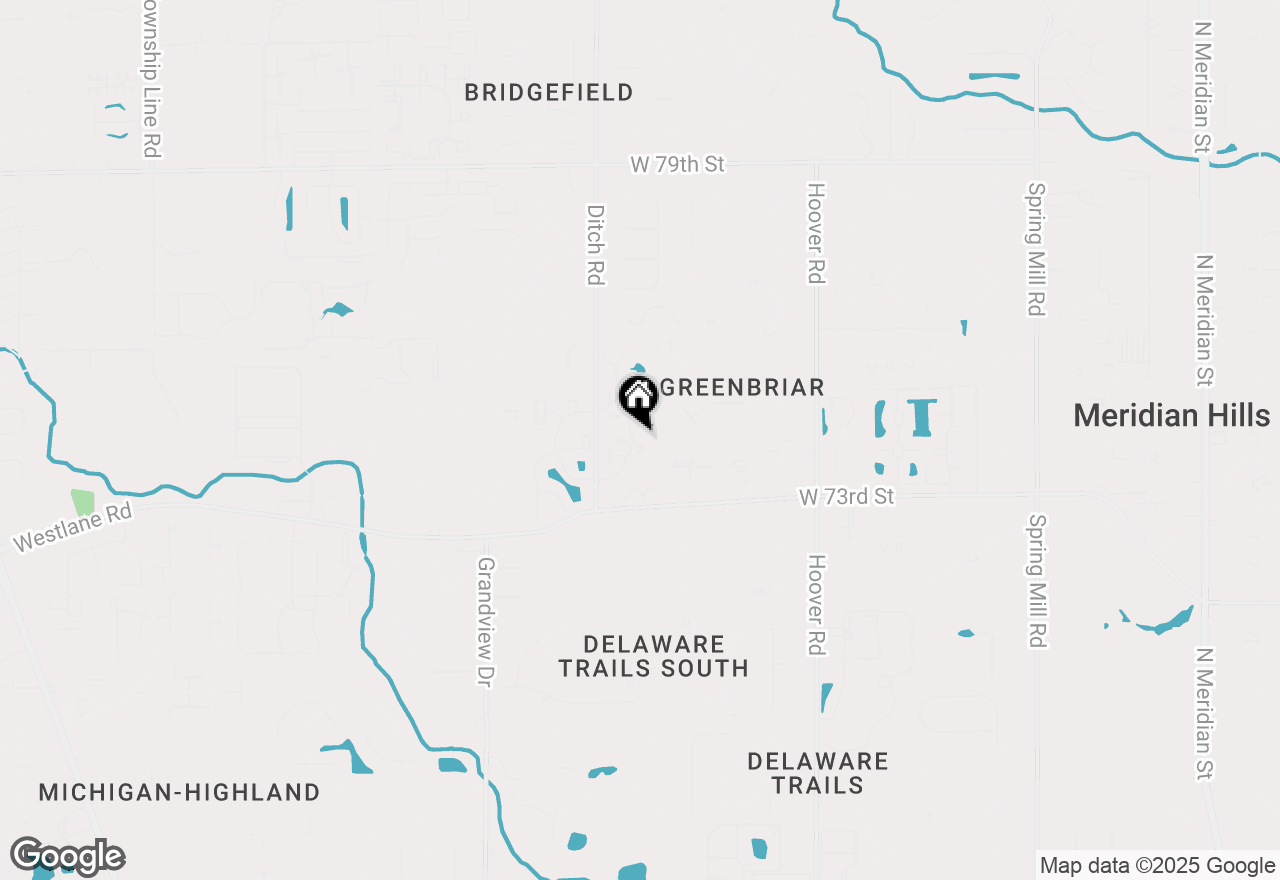 Map of 7443 Country Brook Drive, Indianapolis, IN 46260