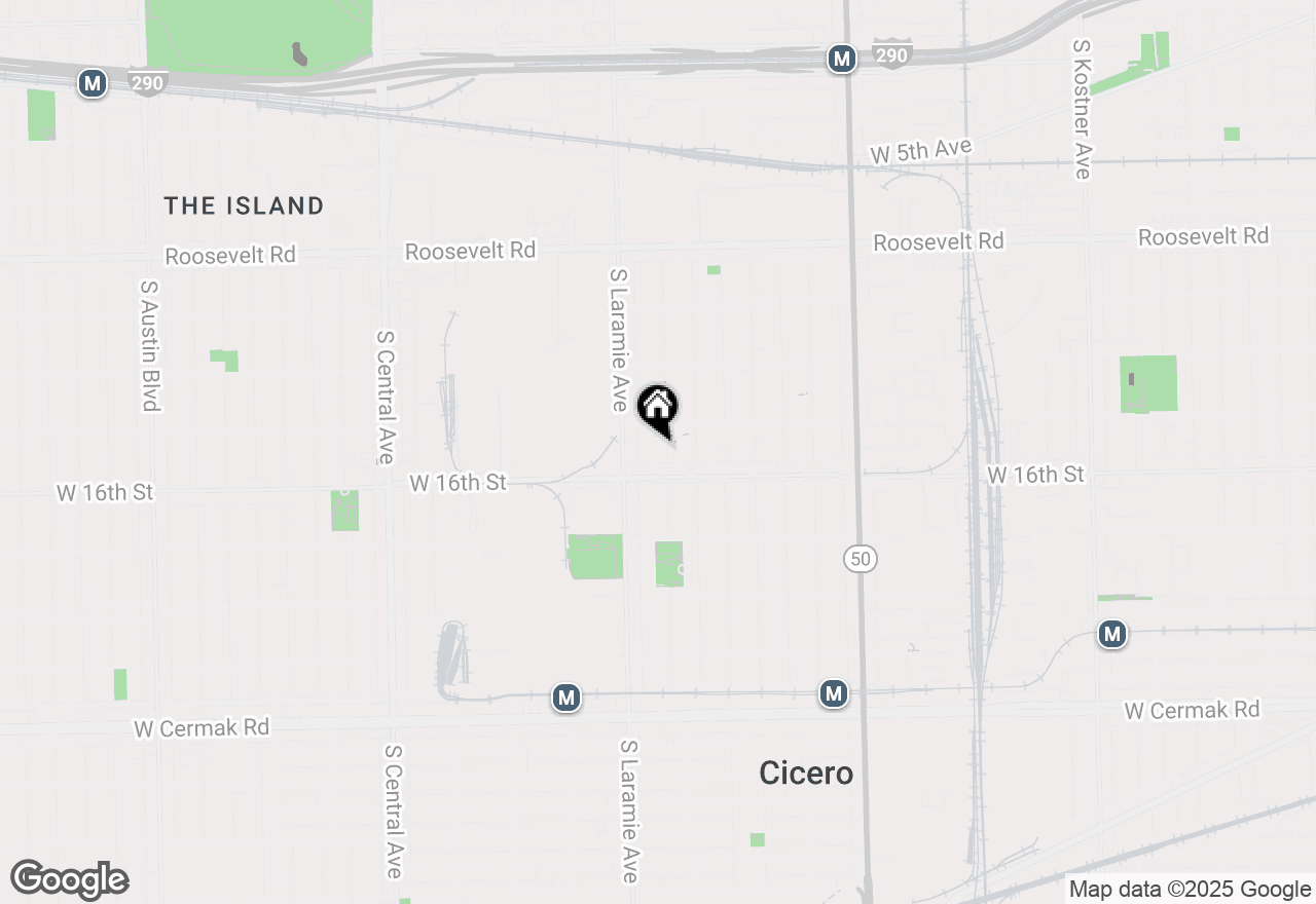 Map of 1523 S 51st Court, Cicero, IL 60804