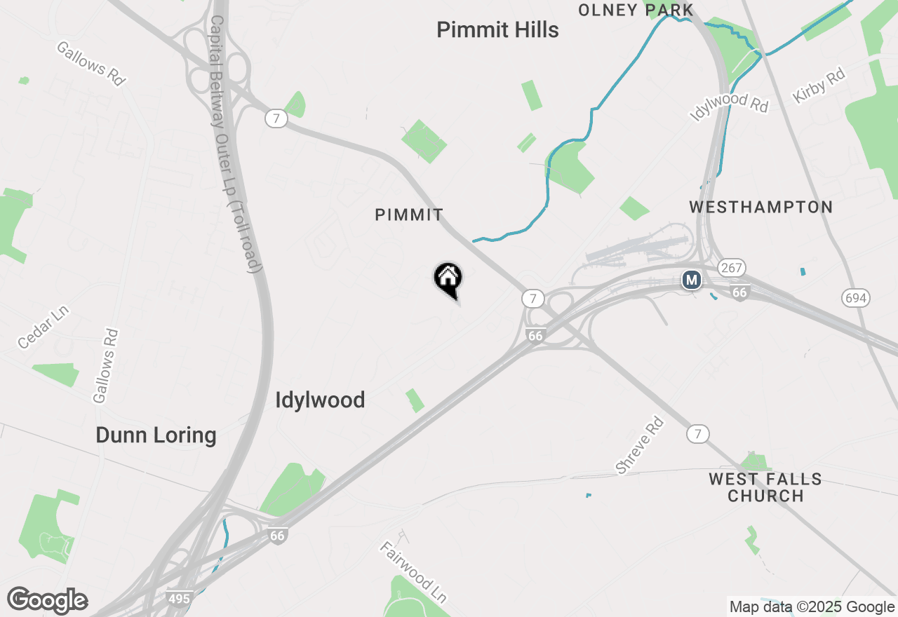 Map of 2258 Cartbridge Road, Falls Church, VA 22043