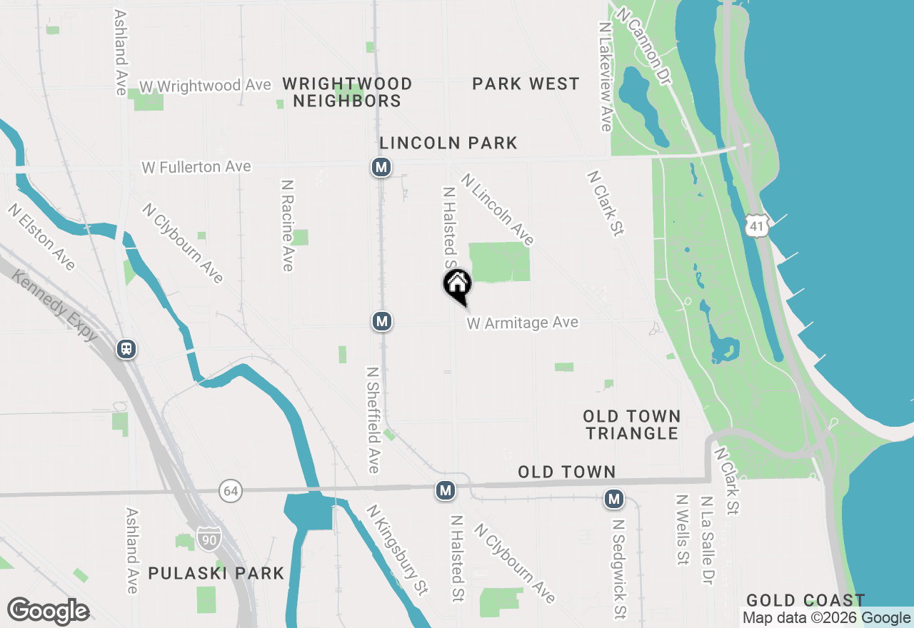 Map of 2011 N Halsted Street #34, Chicago, IL 60614