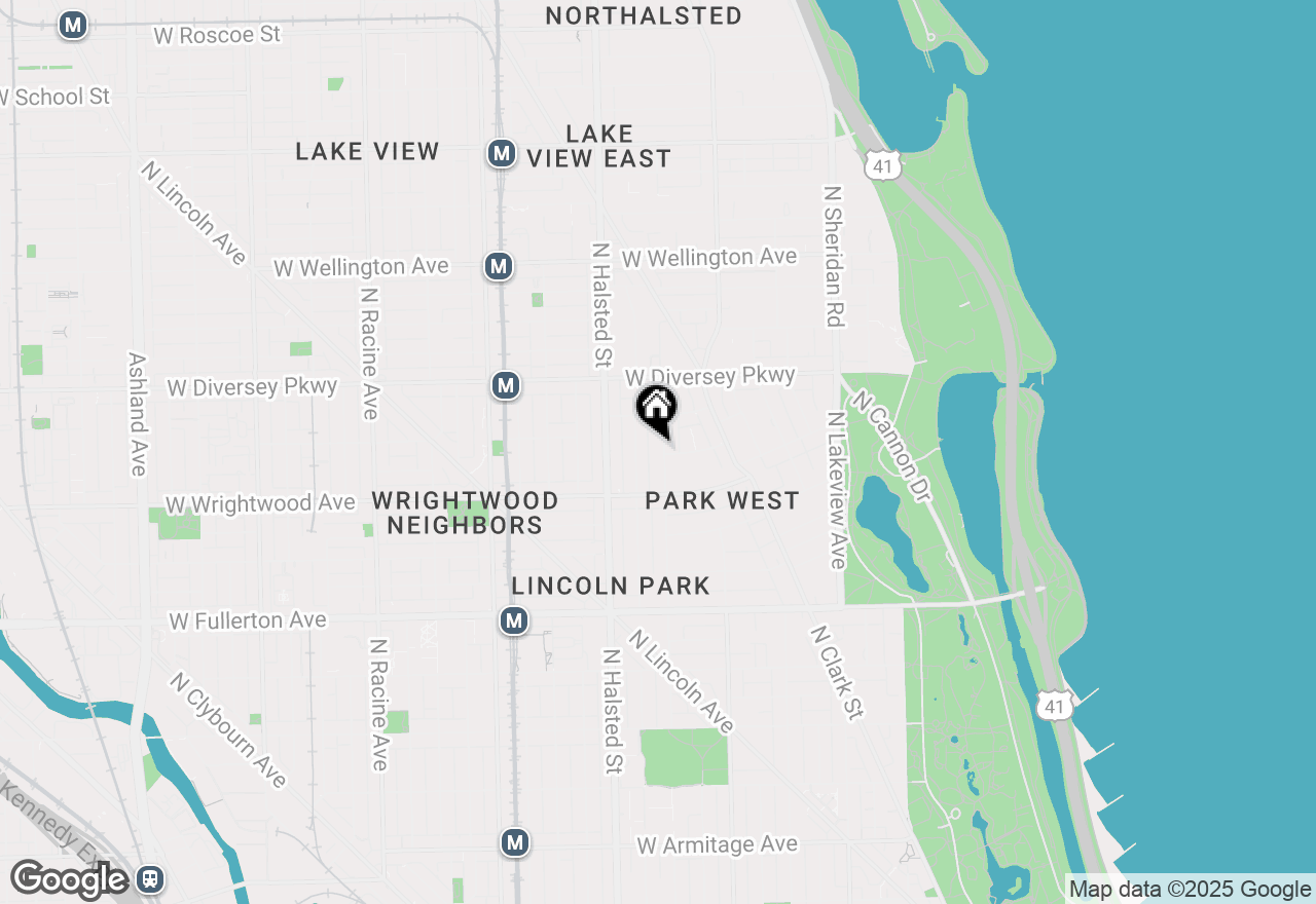 Map of 2646 N Orchard Street #1R, Chicago, IL 60614