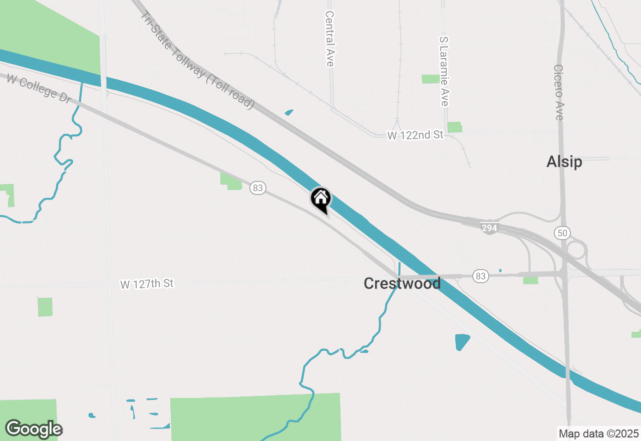 Map of 10533 S Parkside Avenue #3, Chicago Ridge, IL 60415