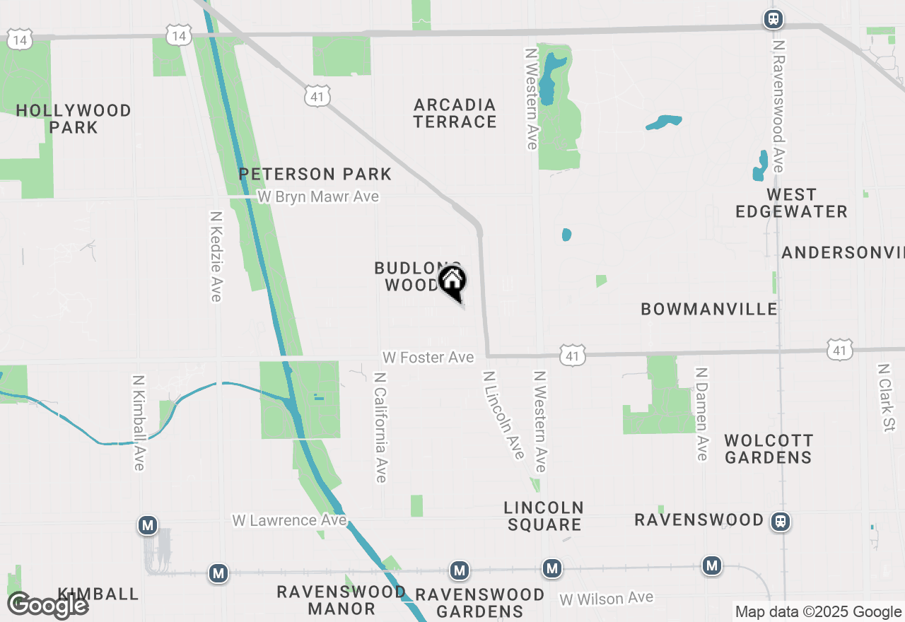 Map of 2610 W Berwyn Avenue #407, Chicago, IL 60625