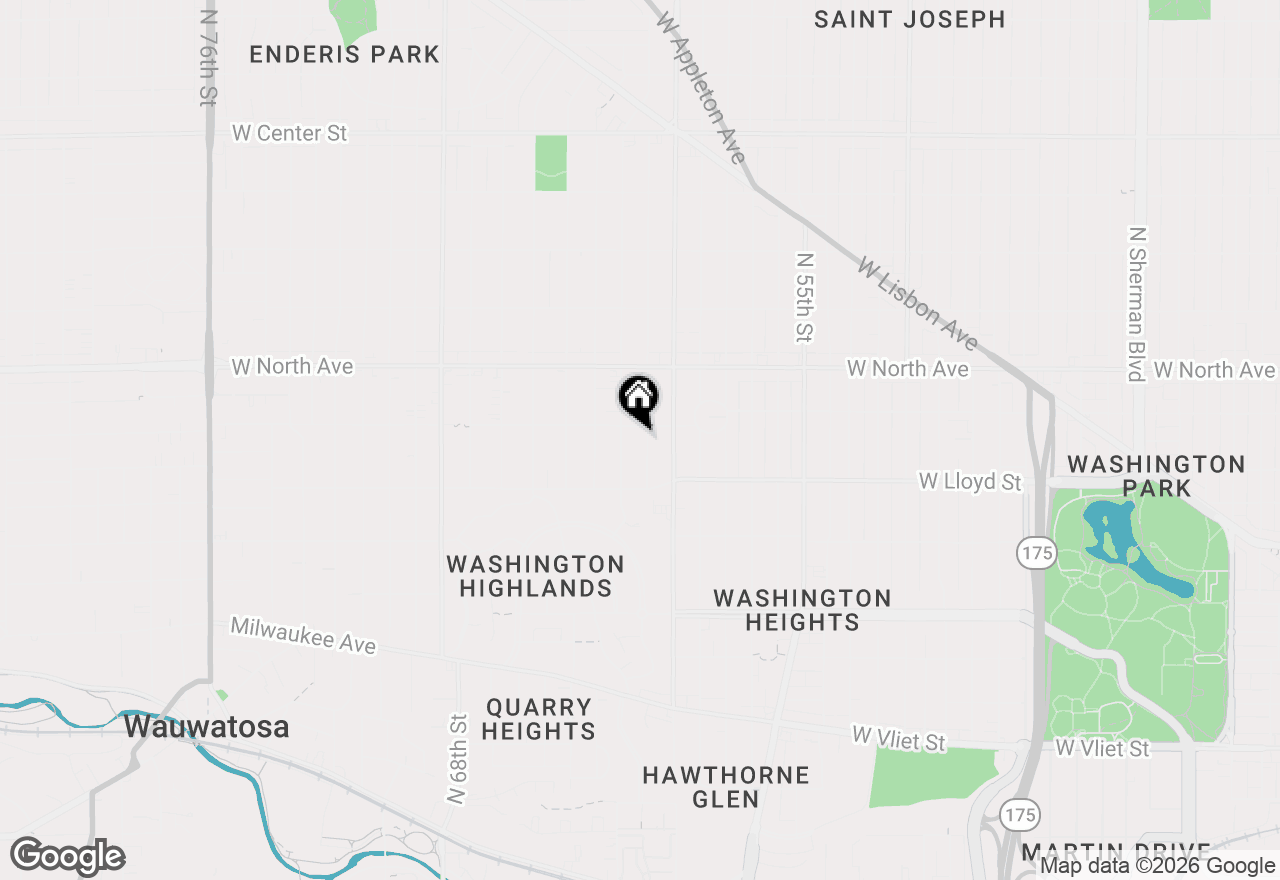 Map of 2171 N 61st St, Wauwatosa, WI 53213