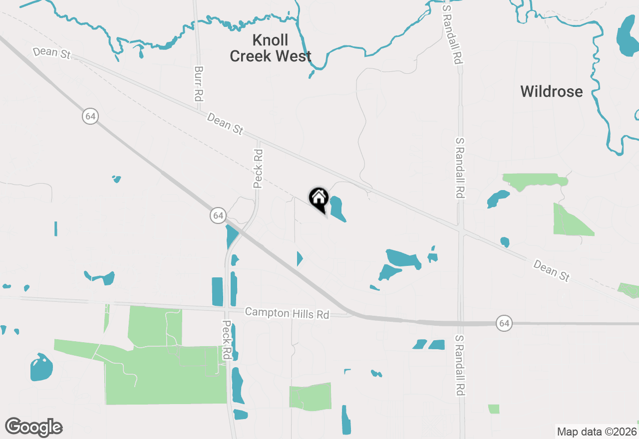 Map of 380 Hamilton Road, St. Charles, IL 60175