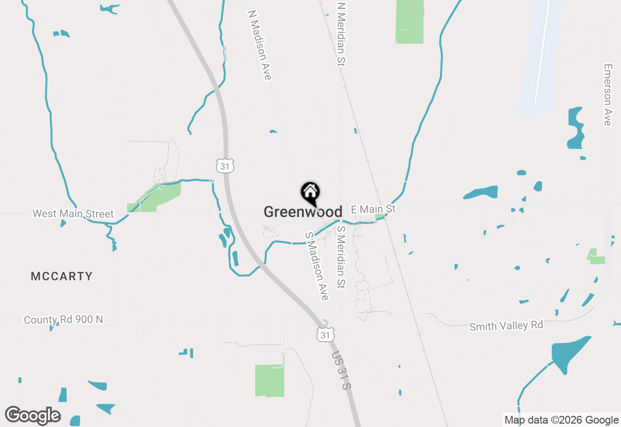 Map of 221 W Main Street, Greenwood, IN 46142