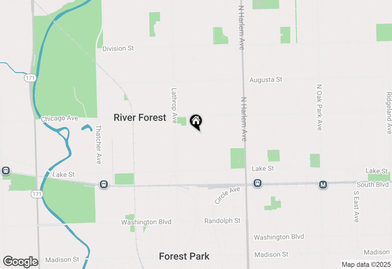 Map of (Address confidential), River Forest, Illinois 60305