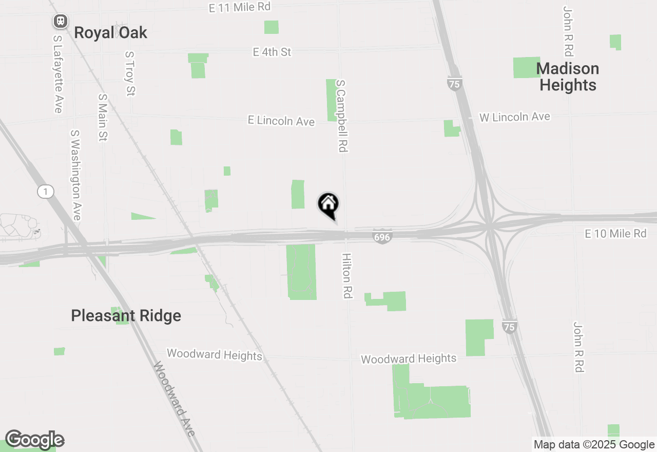 Map of 1604 S Wilson Avenue, Royal Oak, MI 48067