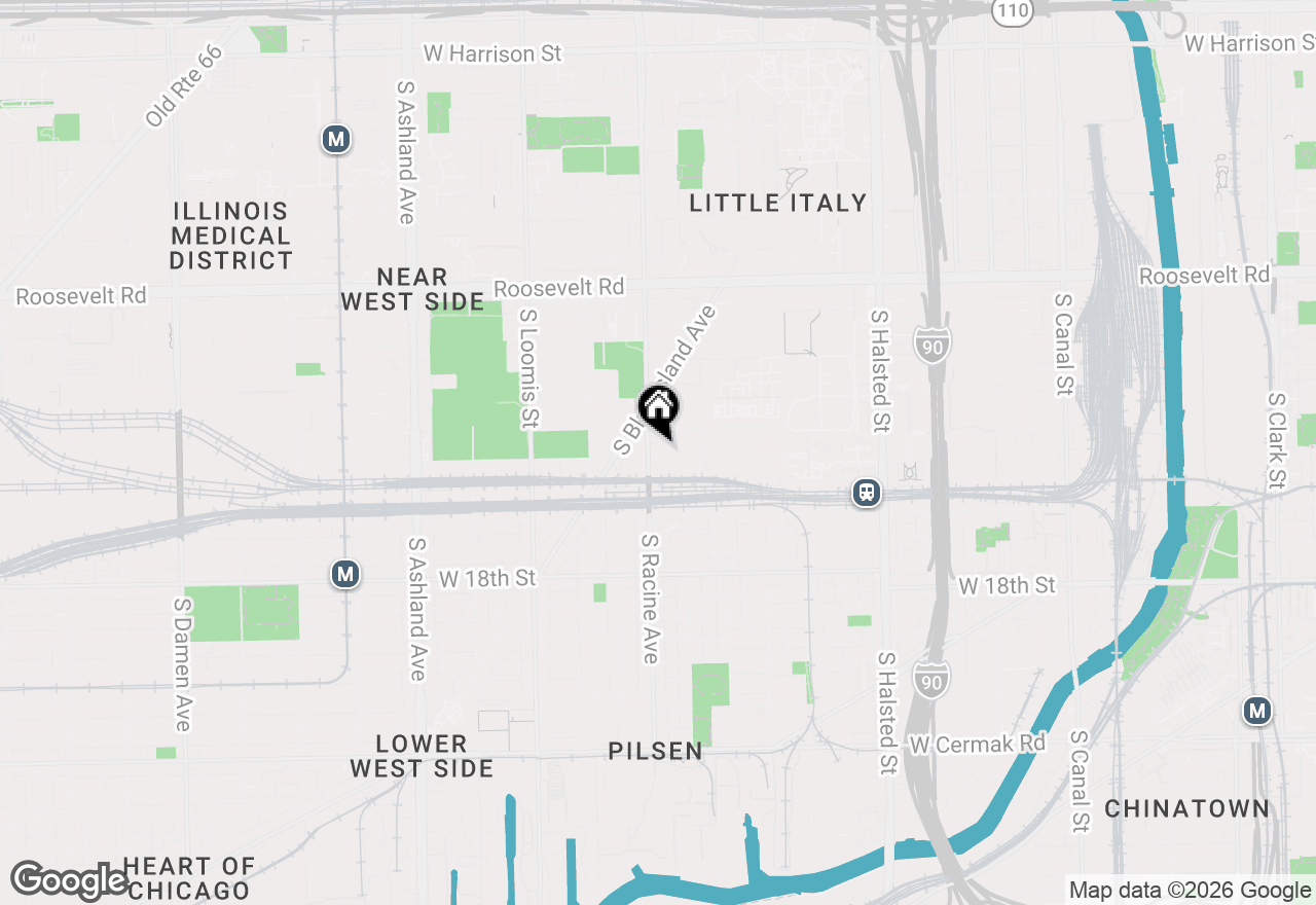 Map of 1150 W 15th Street #201, Chicago, IL 60608