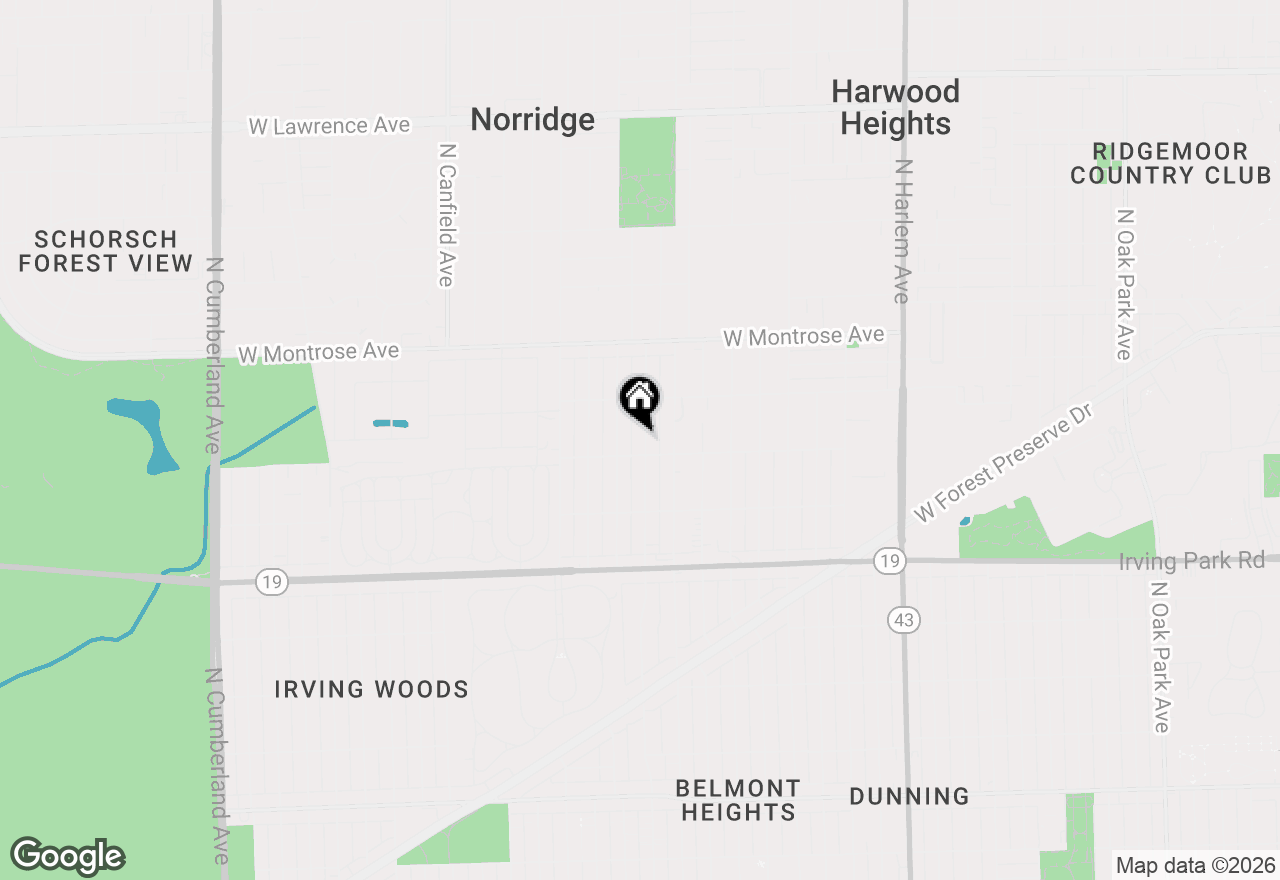 Map of 4212 N Ottawa Avenue, Norridge, IL 60706