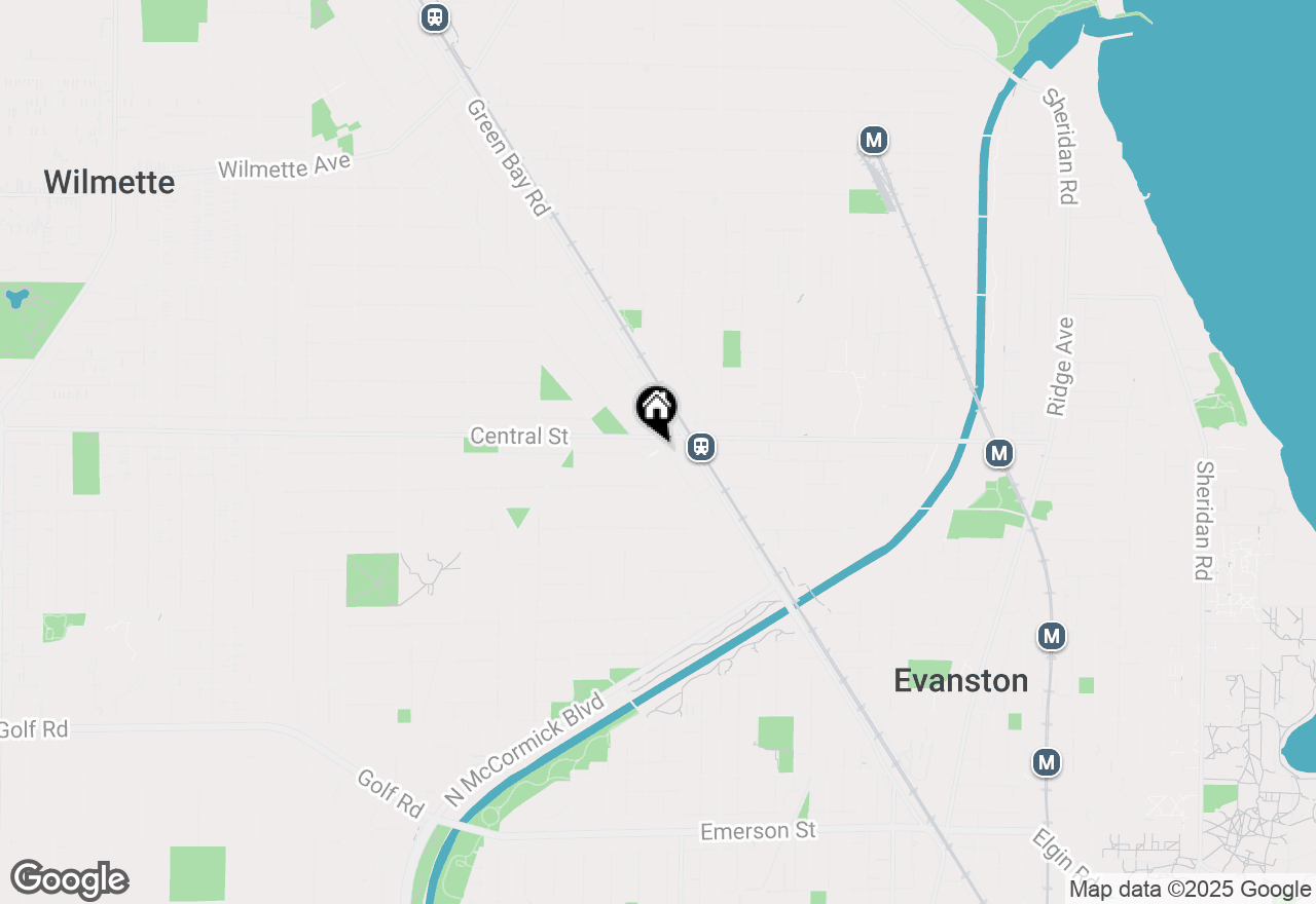 Map of 2535 Prairie Avenue #1S, Evanston, IL 60201