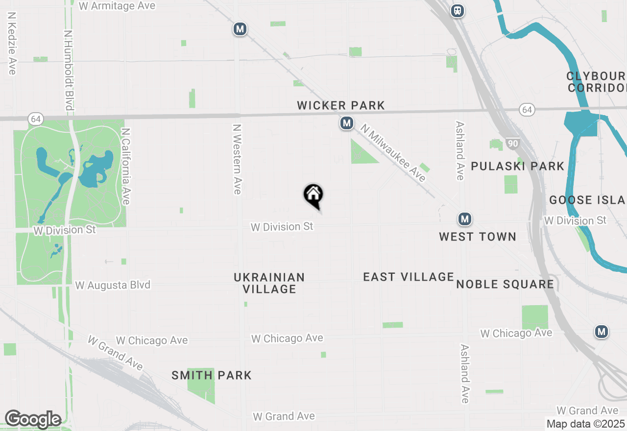Map of 2119 W Crystal Street #3, Chicago, IL 60622