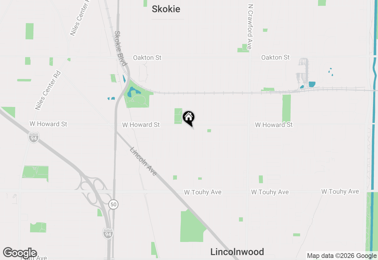 Map of 7542 Lowell Avenue, Skokie, IL 60076
