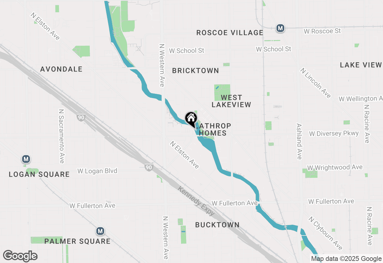 Map of 2222 W Diversey Avenue #407, Chicago, IL 60647