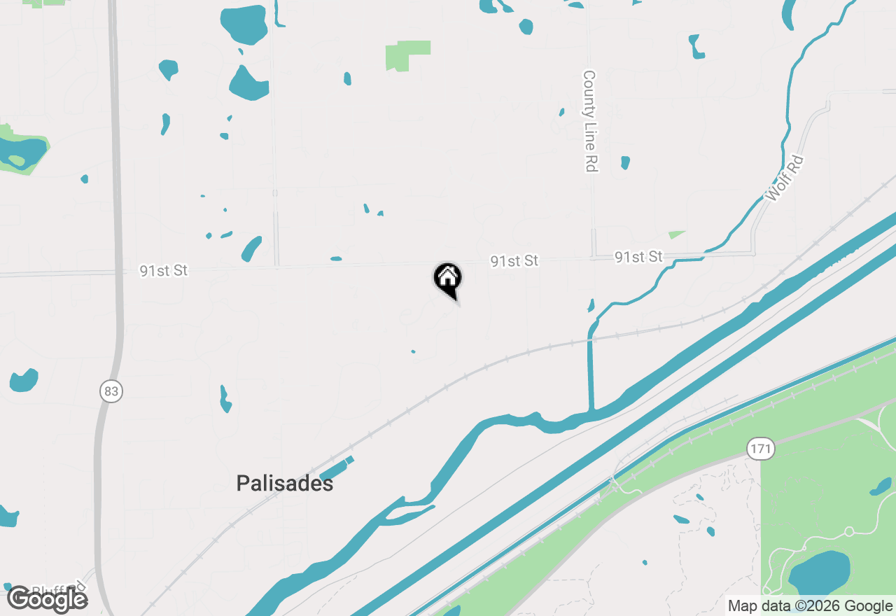 Map of 22 Rodeo Drive, Burr Ridge, IL 60527