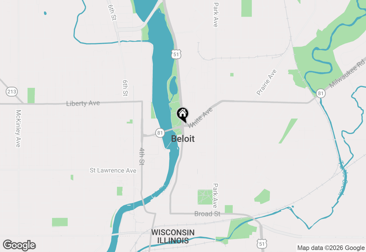 Map of 3687 Cardinal Drive, Beloit, WI 53511