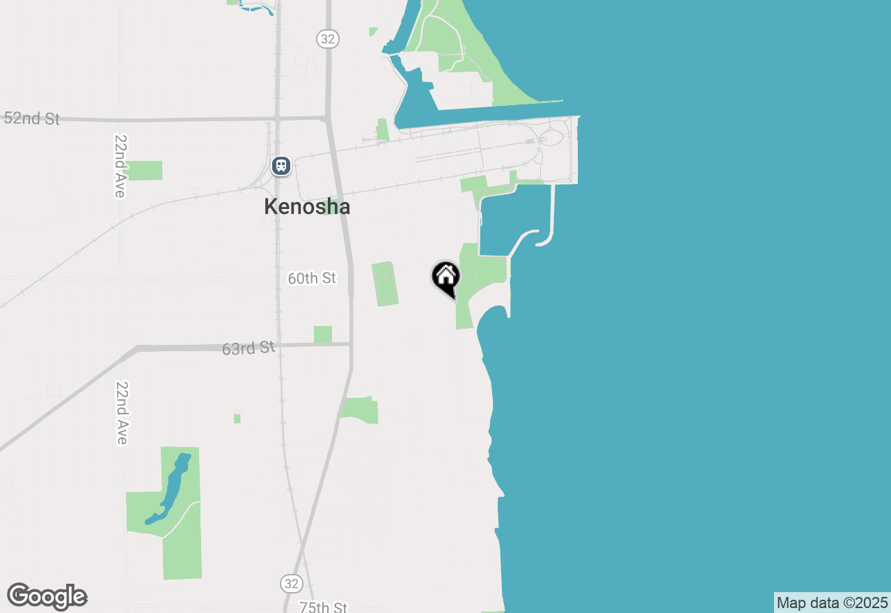 Map of 6104 3rd Ave, Kenosha, WI 53143