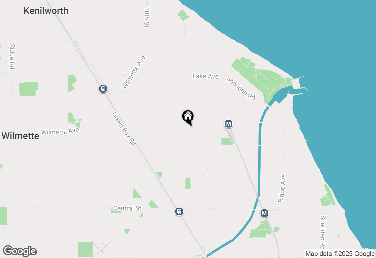 Map of 624 Laurel Avenue, Wilmette, IL 60091