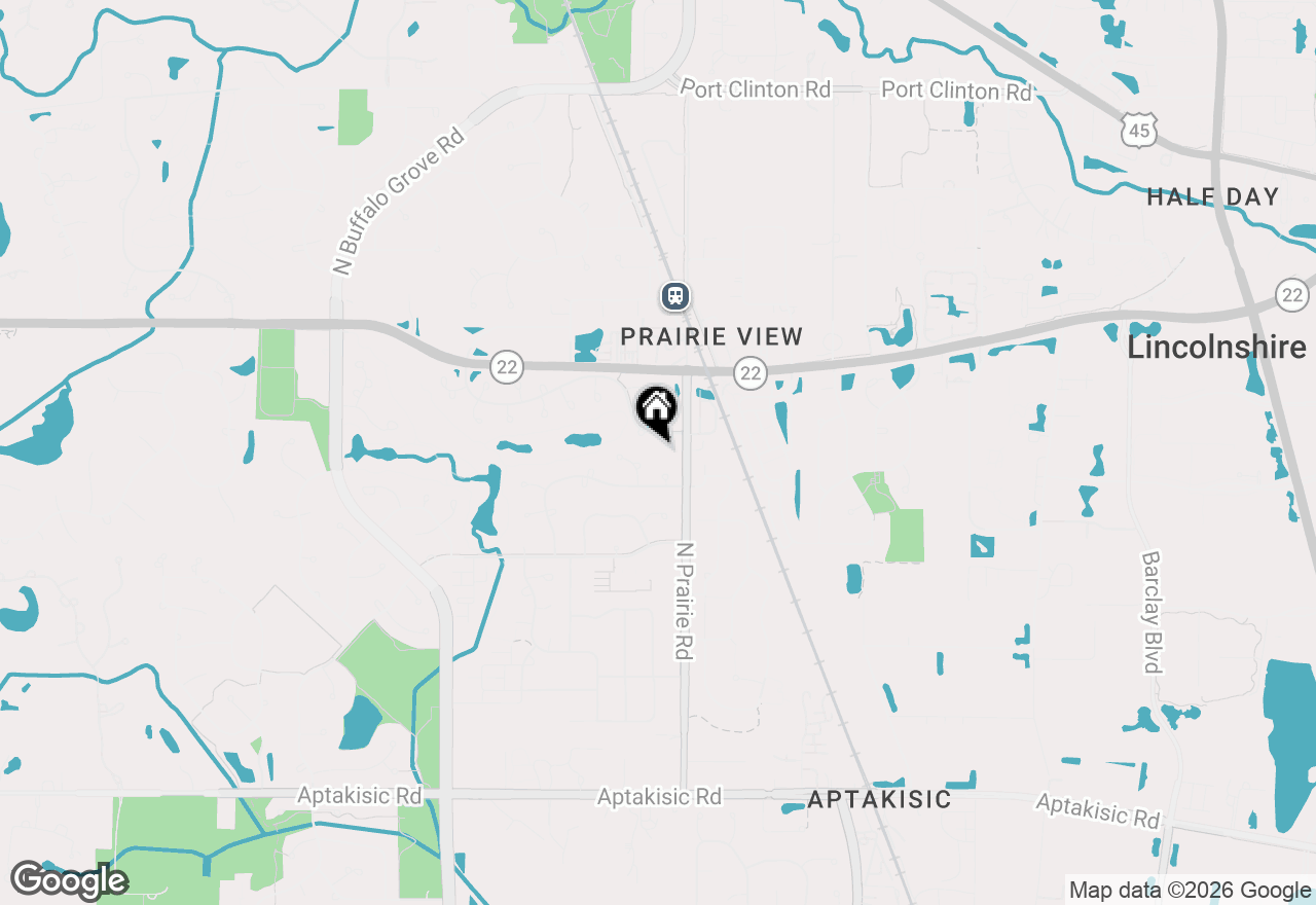 Map of 23 Willow Parkway, Buffalo Grove, IL 60089
