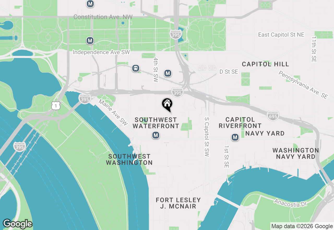 Map of 319 I Street Sw #200, Washington, DC 20024