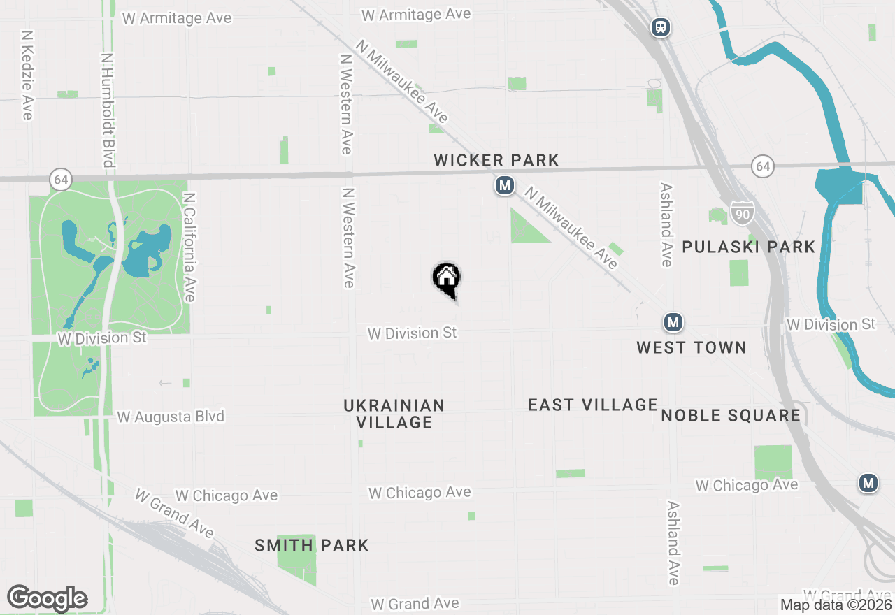 Map of 2136 W Crystal Street #1, Chicago, IL 60622