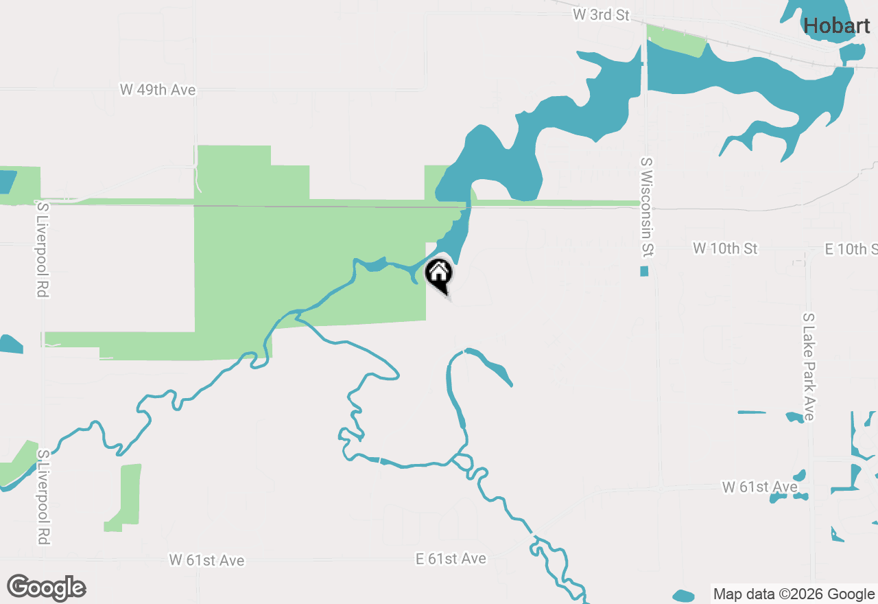 Map of 1130 Lakeview Drive, Hobart, IN 46342