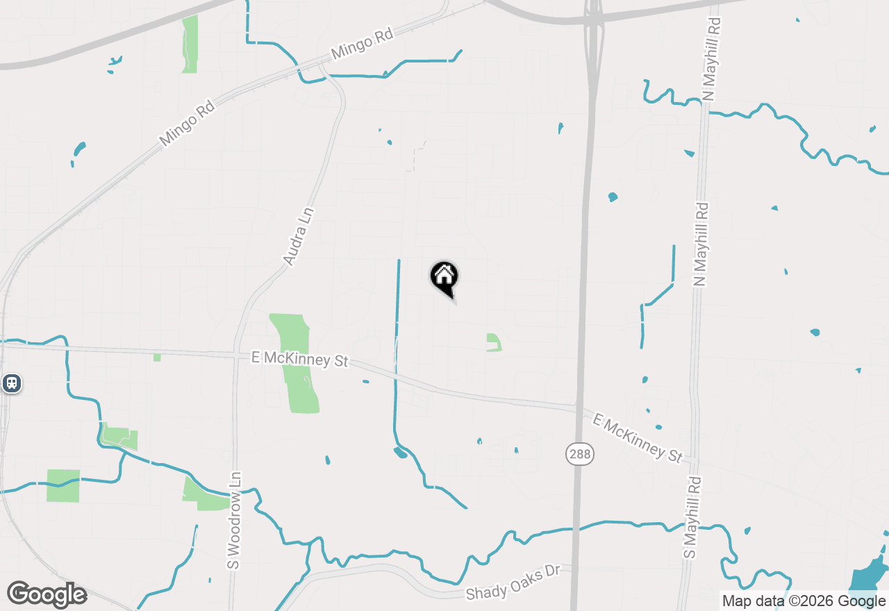 Map of 313 Bellaire Drive, Denton, TX 76209