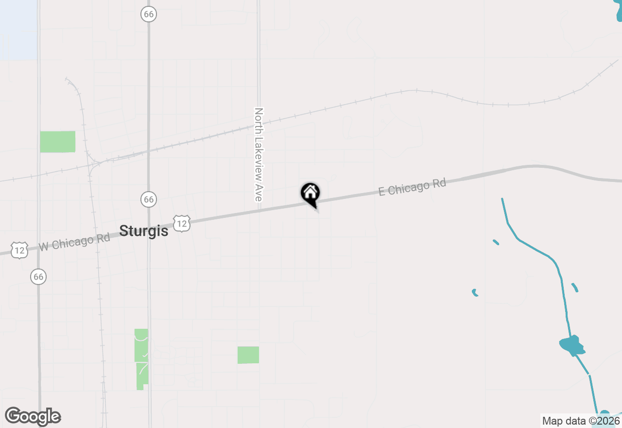 Map of 22 Pioneer Avenue, Sturgis, MI 49091